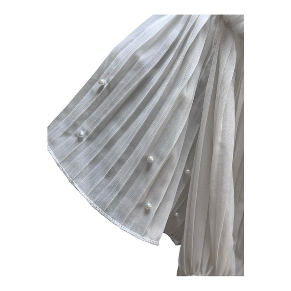 Luxuoire Cropped Off the Shoulder Top with Bling - S - Picture 7 of 16